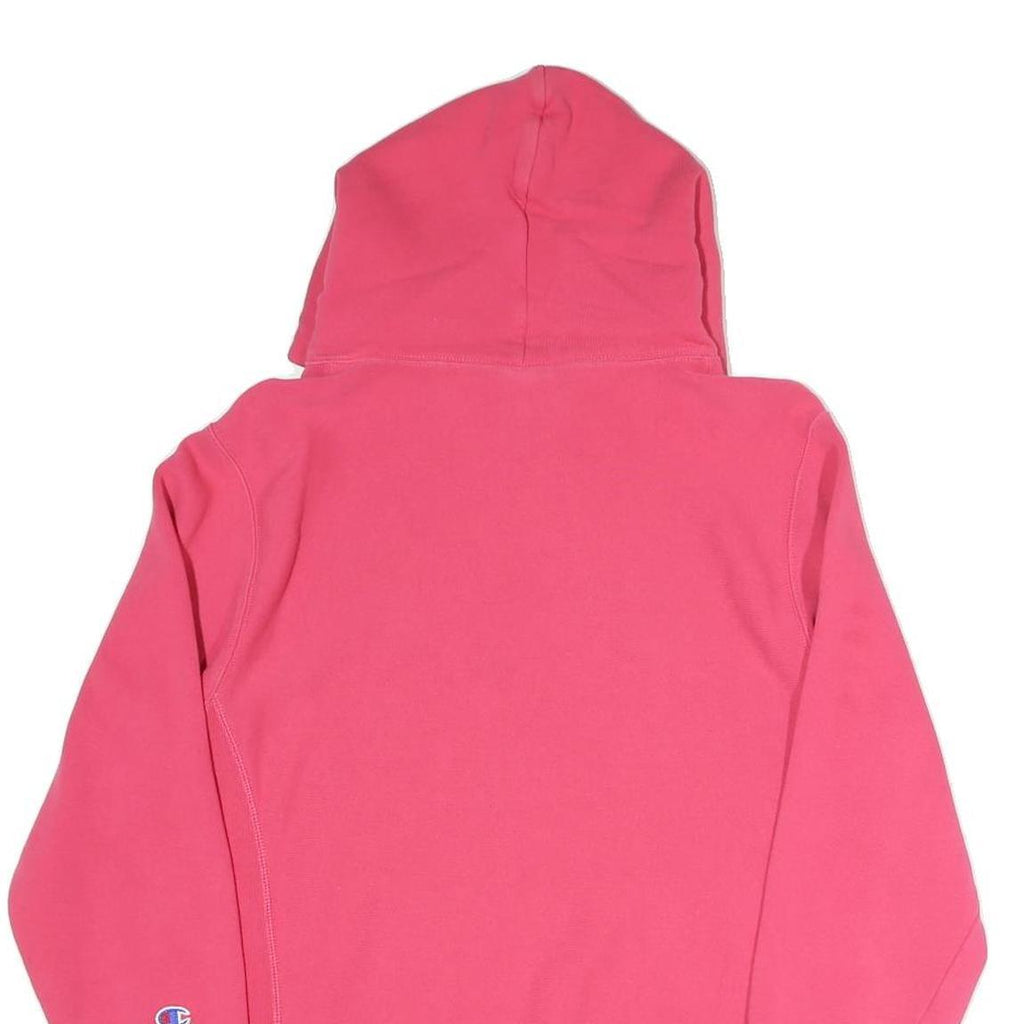 CHAMPION REVERSE WEAVE Womens Pink Hoodie M Cotton Blend Pullover Sweatshirt