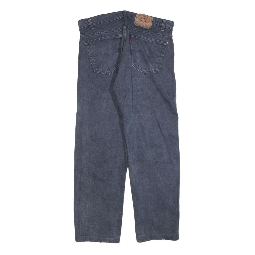 LEVI'S 505 Mens Jeans Blue Regular Straight Denim Medium W36 L29 Classic Fit