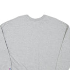 CHAMPION Womens Grey Cotton Blend Crew Neck L Sweatshirt Logo Casual