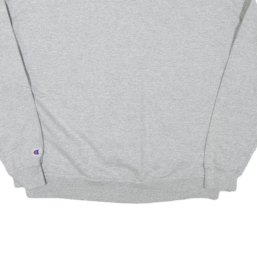 CHAMPION Womens Grey Cotton Blend Crew Neck L Sweatshirt Logo Casual
