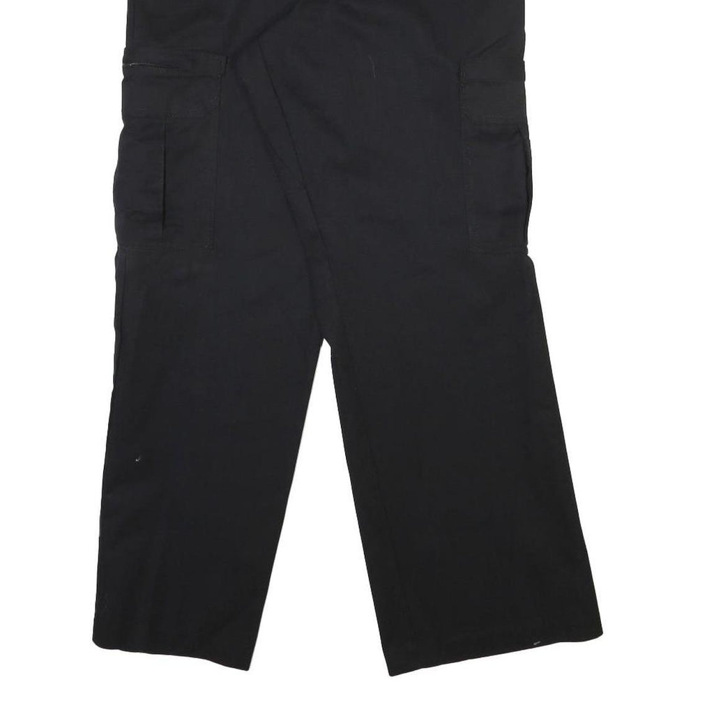 DICKIES Mens Black Regular Fit Straight Leg Trousers W32 L30 Workwear Cargo