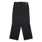 DICKIES Mens Black Regular Fit Straight Leg Trousers W32 L30 Workwear Cargo
