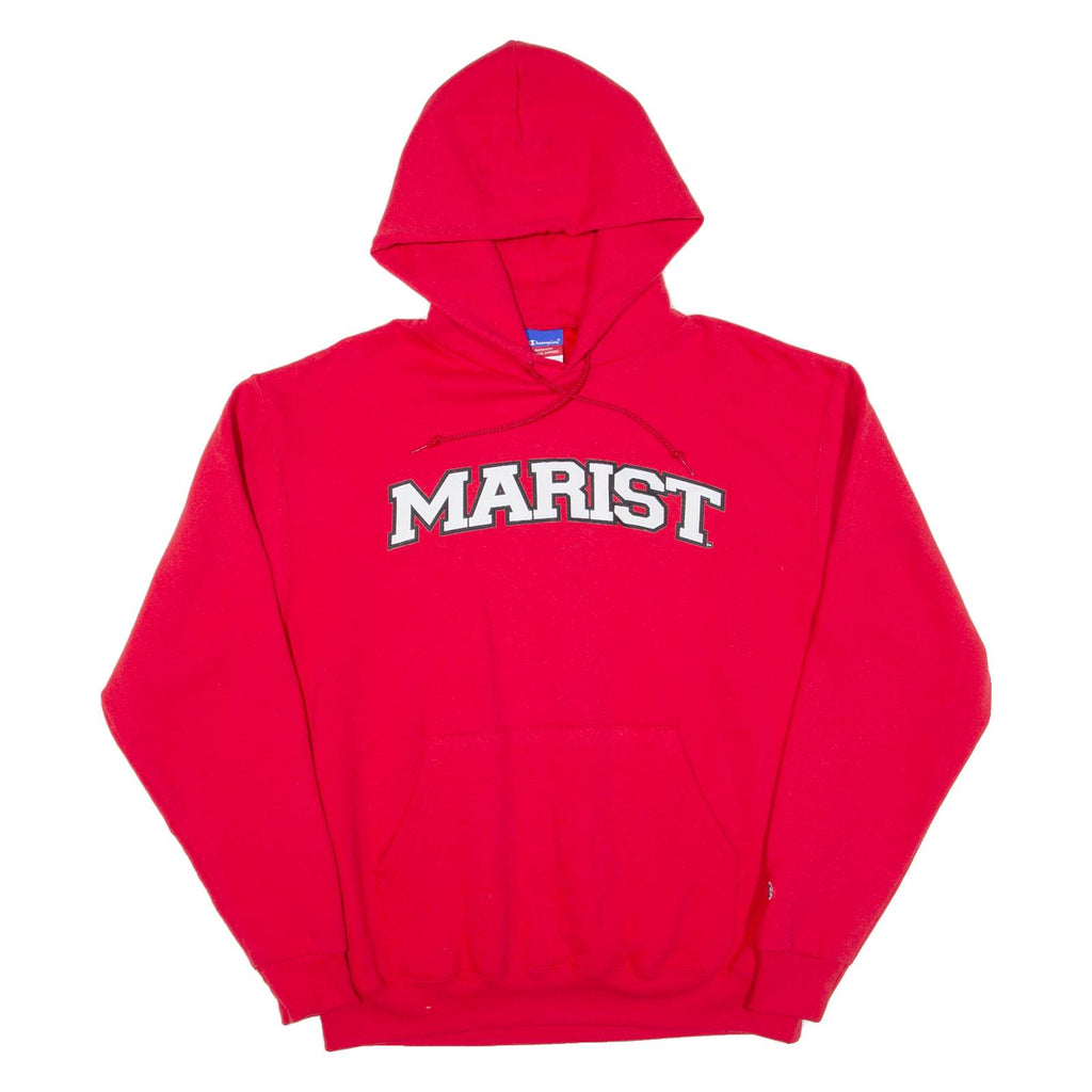 CHAMPION Marist Mens Red Hoodie USA L