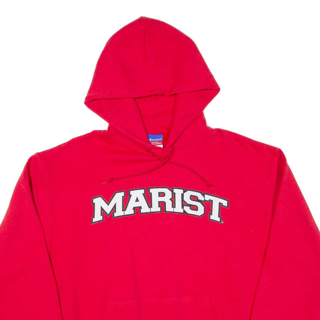 CHAMPION Marist Mens Red Hoodie USA L