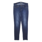 LEVI'S 711 Womens Slim Blue Denim Light W28 L30 Skinny Zip Jeans