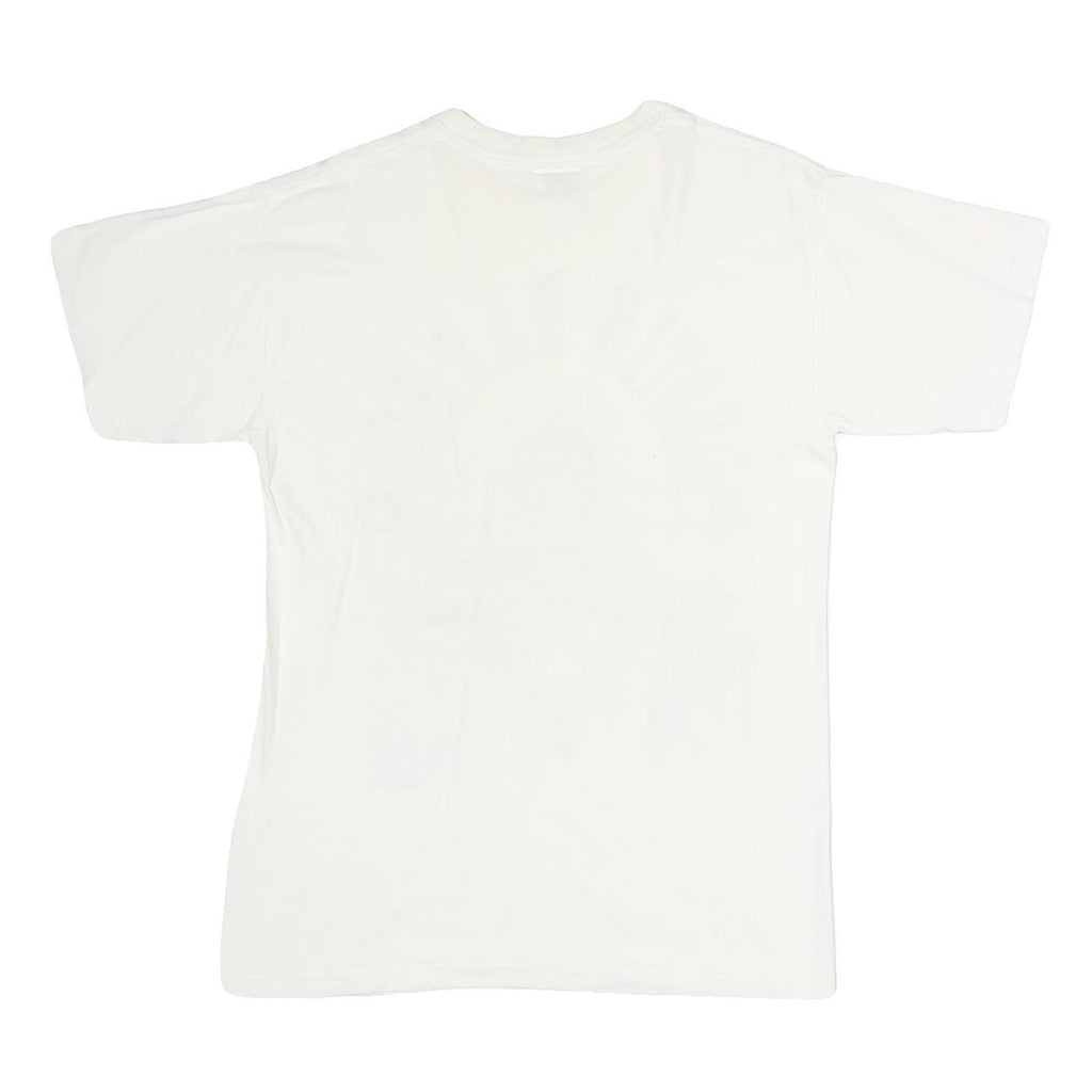 SUTTONS Mens White Destin Harbor Vintage Classic Graphic T-Shirt M Short Sleeve