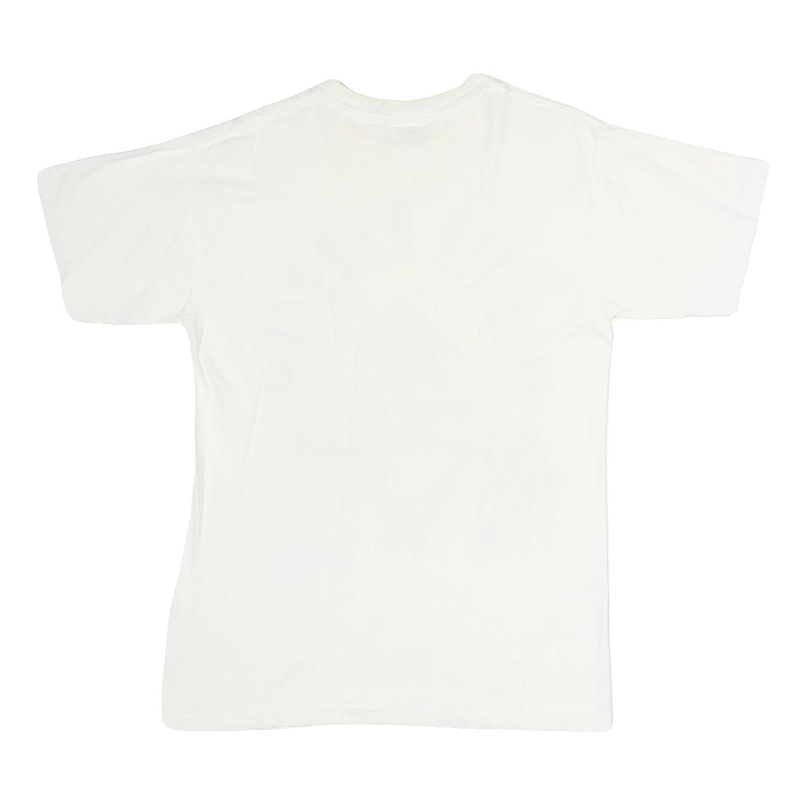SUTTONS Mens White Destin Harbor Vintage Classic Graphic T-Shirt M Short Sleeve