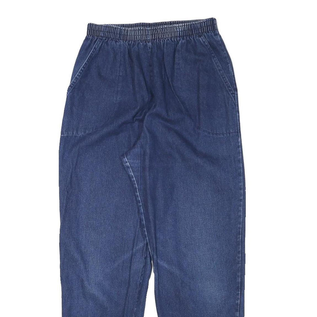 ORBN SPORT Womens Jeans Blue Relaxed Straight Denim Medium W25 L28 Drawstring