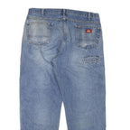 DICKIES Mens Jeans Blue Regular Regular Denim Medium W38 L30 Workwear Zip