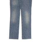 LEVI'S 570 Mens Jeans Blue Regular Straight Denim Medium W31 L34 Zip Cotton