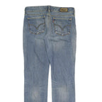 LEVI'S 570 Mens Jeans Blue Regular Straight Denim Medium W31 L34 Zip Cotton