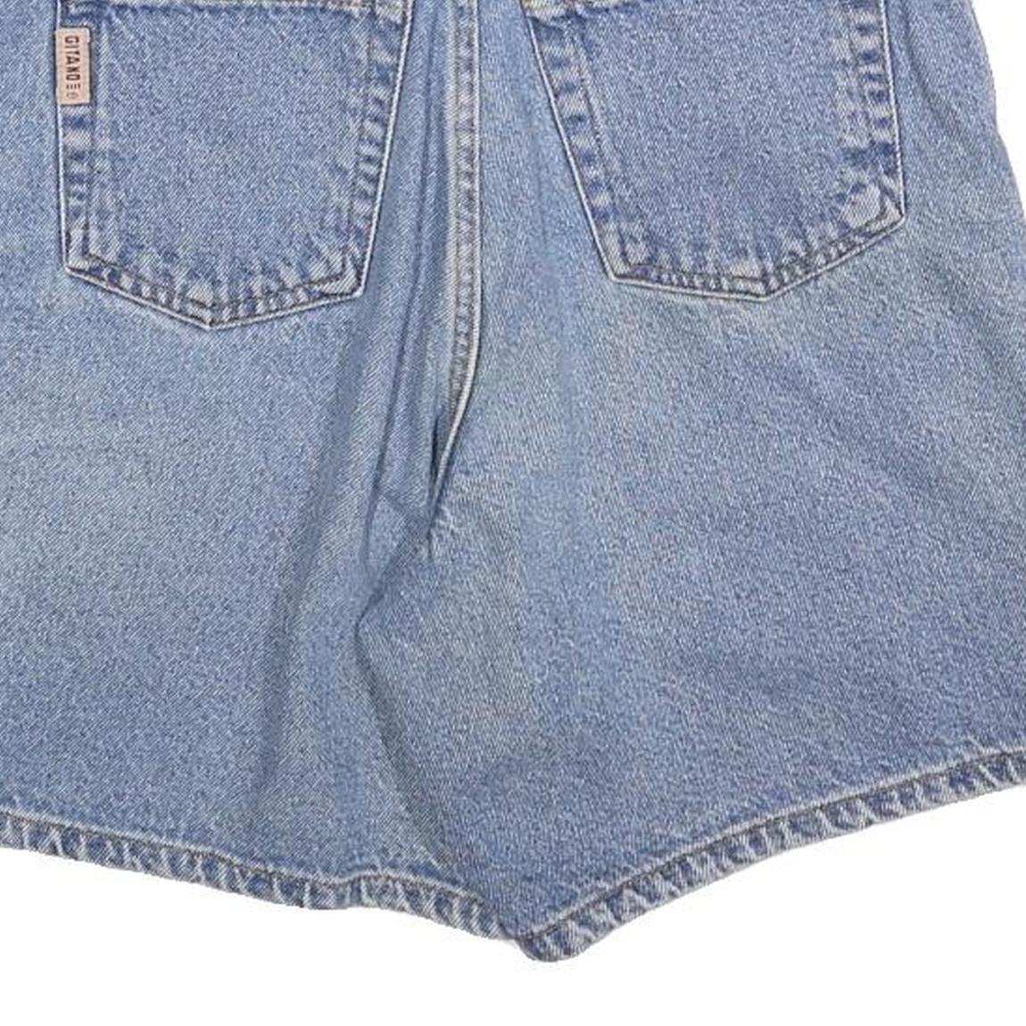 GITANO Womens Denim Blue Casual Shorts S W26 High Waist Classic Fit