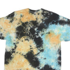 SPACE JAM Mens Blue & Beige Tie Dye Graphic T-Shirt M Short Sleeve Crew Neck