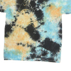 SPACE JAM Mens Blue & Beige Tie Dye Graphic T-Shirt M Short Sleeve Crew Neck