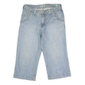 H.I.S Mens Blue Regular Fit Straight Cotton Denim W32 L20 Casual Jeans
