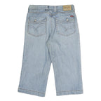 H.I.S Mens Blue Regular Fit Straight Cotton Denim W32 L20 Casual Jeans