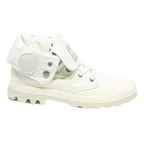 PALLADIUM Pallabrouse Fold Mens Ankle Boots White Synthetic UK 7 Durable Lace-Up