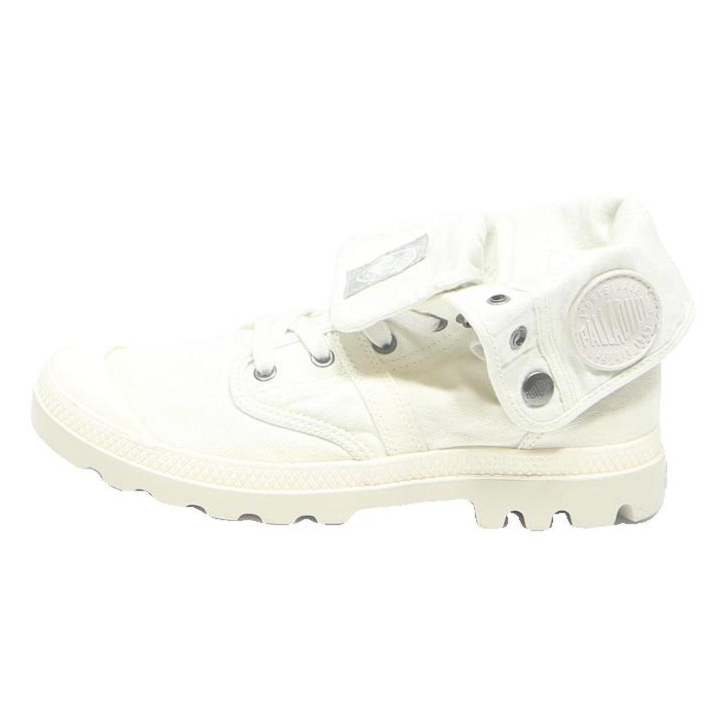 PALLADIUM Pallabrouse Fold Mens Ankle Boots White Synthetic UK 7 Durable Lace-Up