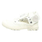 PALLADIUM Pallabrouse Fold Mens Ankle Boots White Synthetic UK 7 Durable Lace-Up