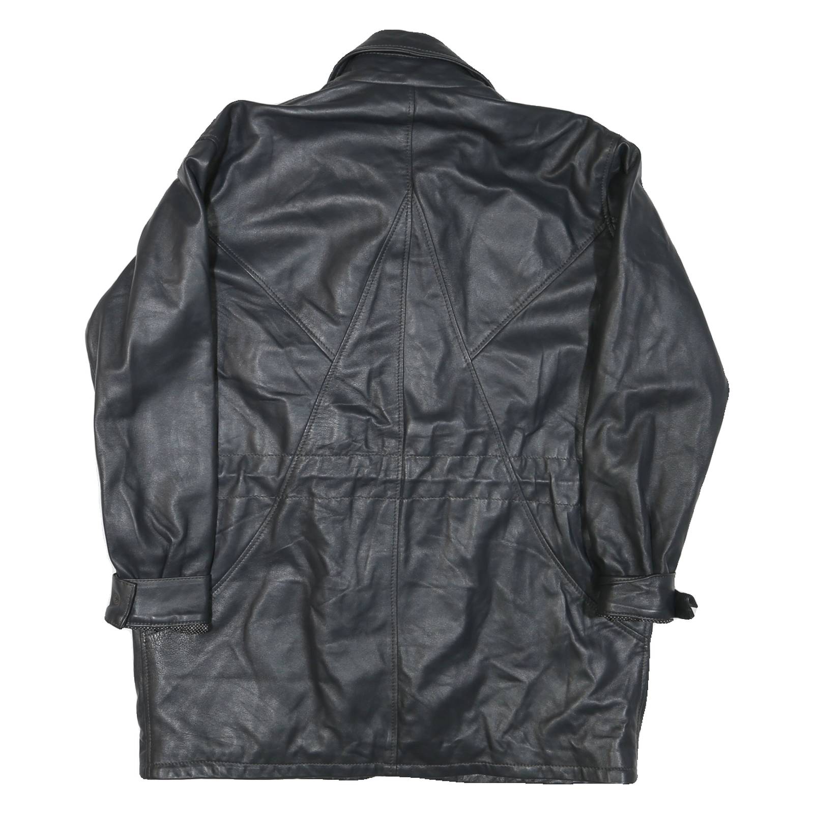 Mens Black Leather Classic Jacket XS Leather Zip Plain Stylish Lightweight