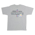 REEBOK Mens Grey NFL Super Bowl Champions Graphic T-Shirt M Crew Neck Short