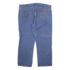 DICKIES Mens Jeans Blue Regular Straight Denim Medium W42 L30 Workwear