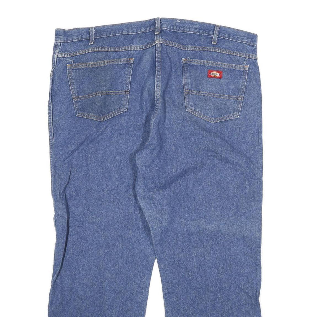 DICKIES Mens Jeans Blue Regular Straight Denim Medium W42 L30 Workwear
