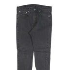 LEVI'S 510 Mens Slim Black Denim Medium W31 L27 Slim Fit Zip Jeans