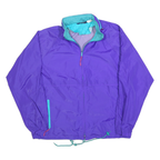 WOOLRICH Mens Purple Turquoise Zip Up Outdoor Jacket L Polyester Plain