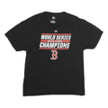 MAJESTIC Mens Black Boston World Series Champions T-Shirt L Short Sleeve Crew