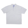 PENDLETON Mens Blue & White Geometric Short Sleeve Polo Shirt L Cotton Casual