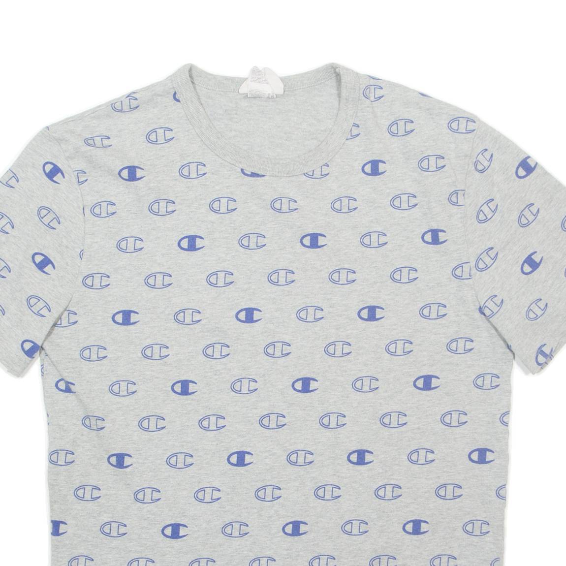 CHAMPION Mens T-Shirt Grey M