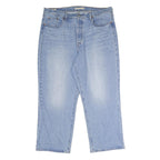 LEVI'S Ribcage Straight Ankle Womens Jeans Blue Relaxed Straight Denim Light W38