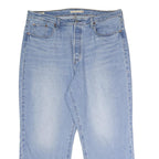 LEVI'S Ribcage Straight Ankle Womens Jeans Blue Relaxed Straight Denim Light W38