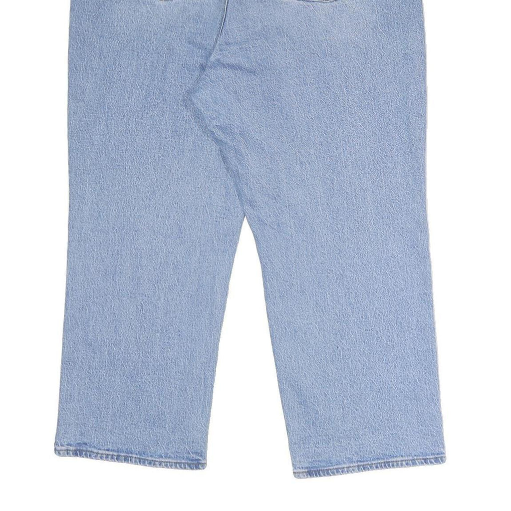 LEVI'S Ribcage Straight Ankle Womens Jeans Blue Relaxed Straight Denim Light W38