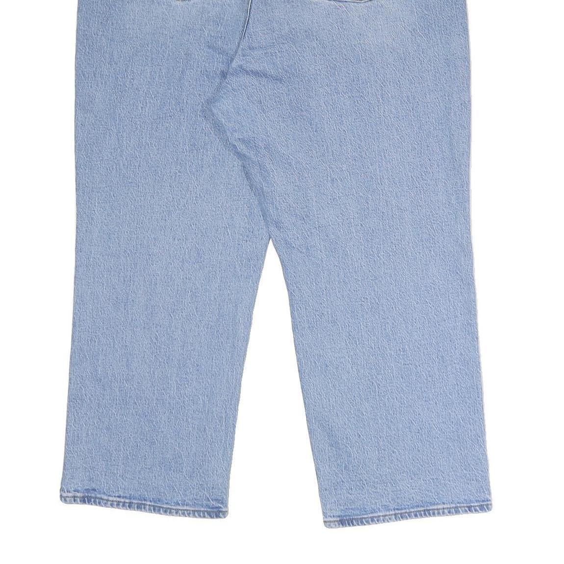 LEVI'S Ribcage Straight Ankle Womens Jeans Blue Relaxed Straight Denim Light W38