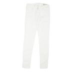 ALL SAINTS Womens White Regular Skinny Denim Jeans Cotton Blend W26 L29 Stylish