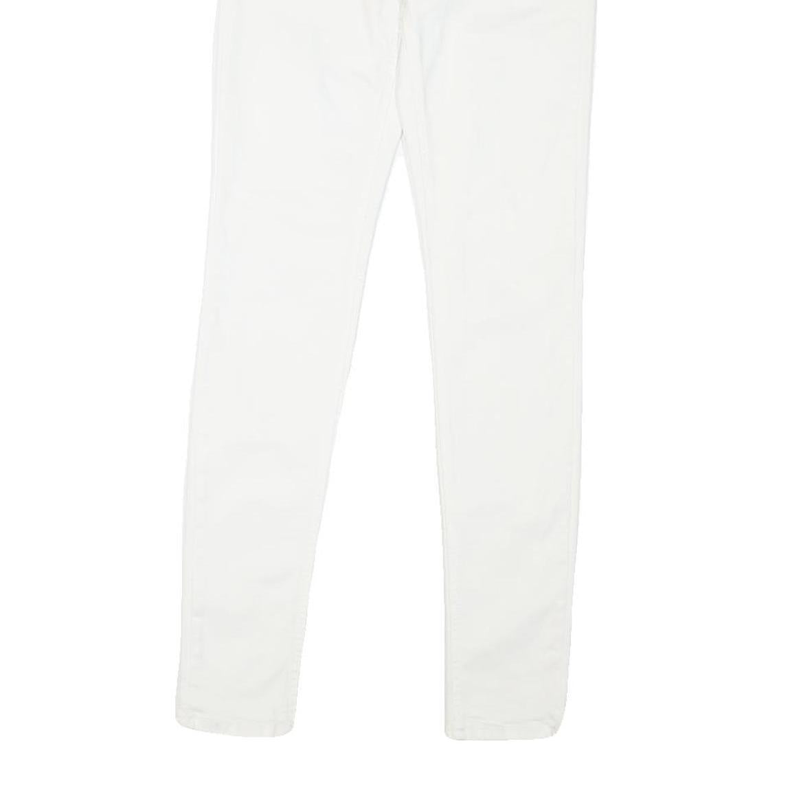 ALL SAINTS Womens White Regular Skinny Denim Jeans Cotton Blend W26 L29 Stylish