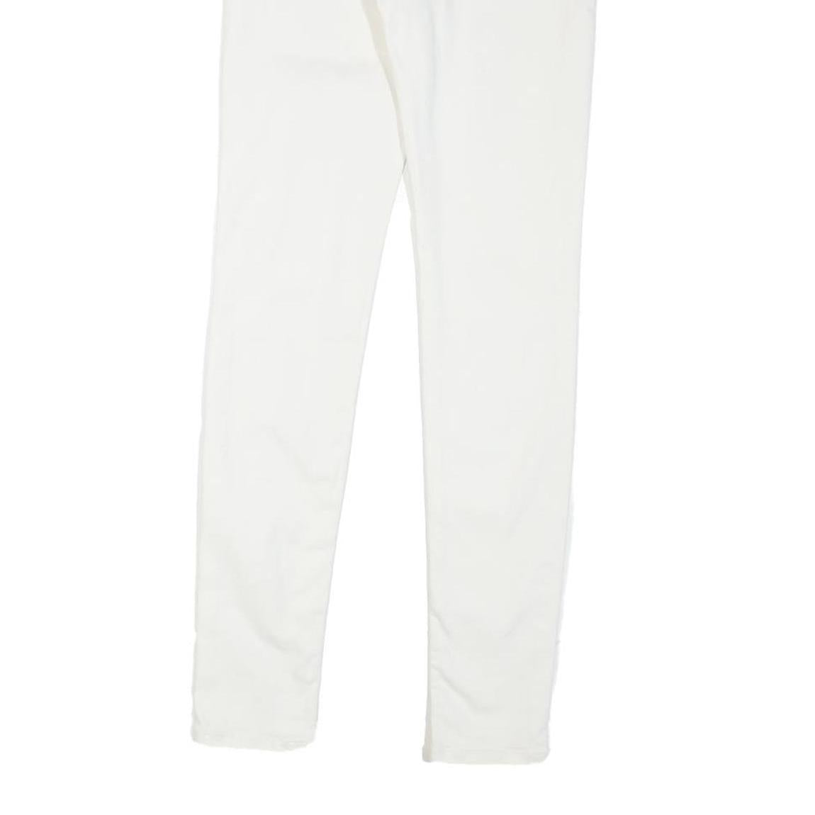 ALL SAINTS Womens White Regular Skinny Denim Jeans Cotton Blend W26 L29 Stylish