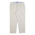 NAUTICA Mens Regular Fit Beige Cotton Blend Trousers W34 L30 Classic Zip Closure