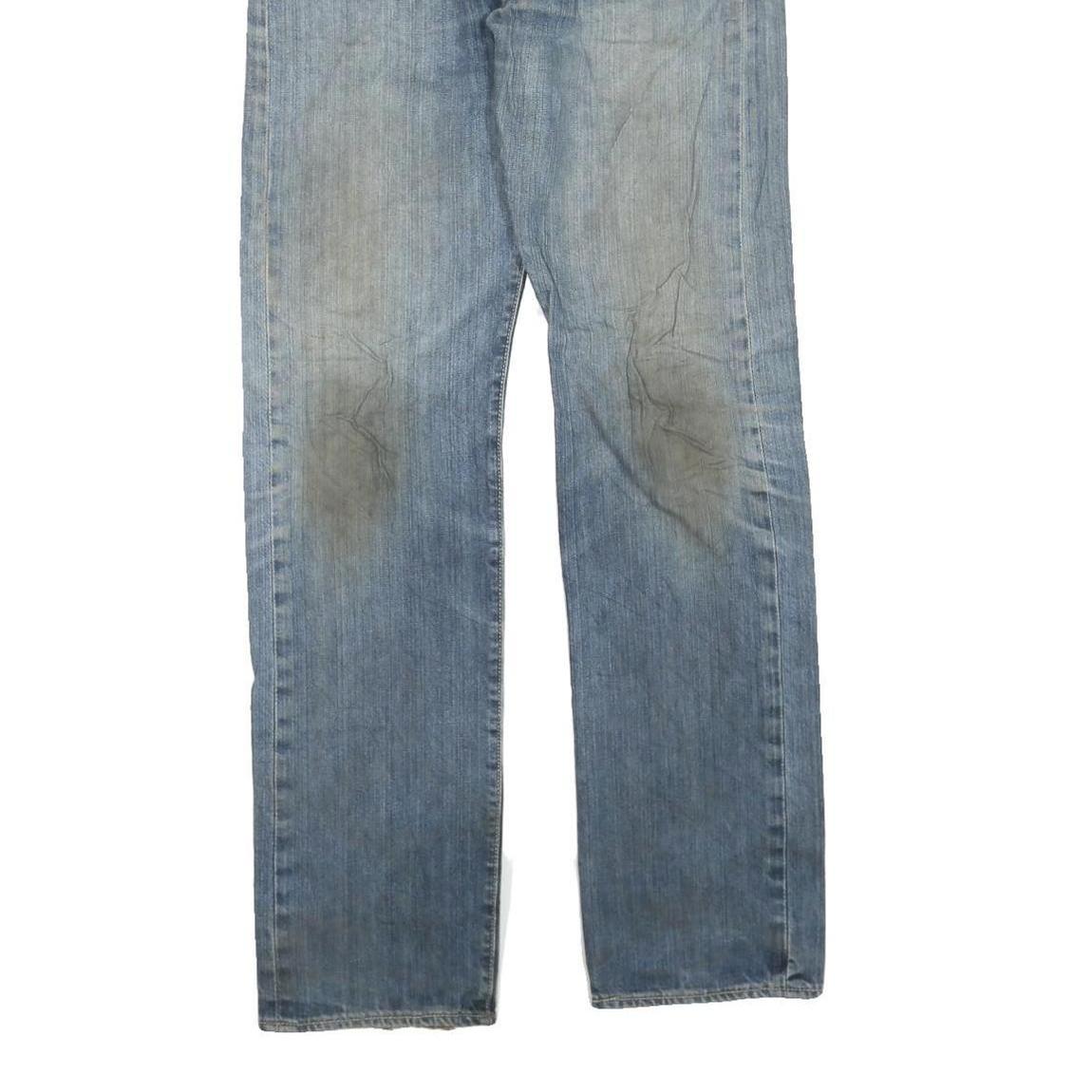 LEVI'S 501 Mens Jeans Blue Regular Straight Denim Light W32 L34 Classic Button