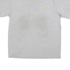 CARHARTT Mens Grey Pocket T-Shirt M Short Sleeve Crew Neck Plain Cotton Blend