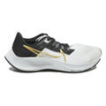 NIKE Zoom Boys Low Top Trainers White & Black Synthetic Microfibre UK 2