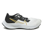 NIKE Zoom Boys Low Top Trainers White & Black Synthetic Microfibre UK 2