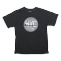 CHAMPION Mens Black Graphic T-Shirt M Short Sleeve Crew Neck Cotton Blend