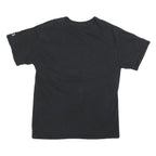 CHAMPION Mens Black Graphic T-Shirt M Short Sleeve Crew Neck Cotton Blend