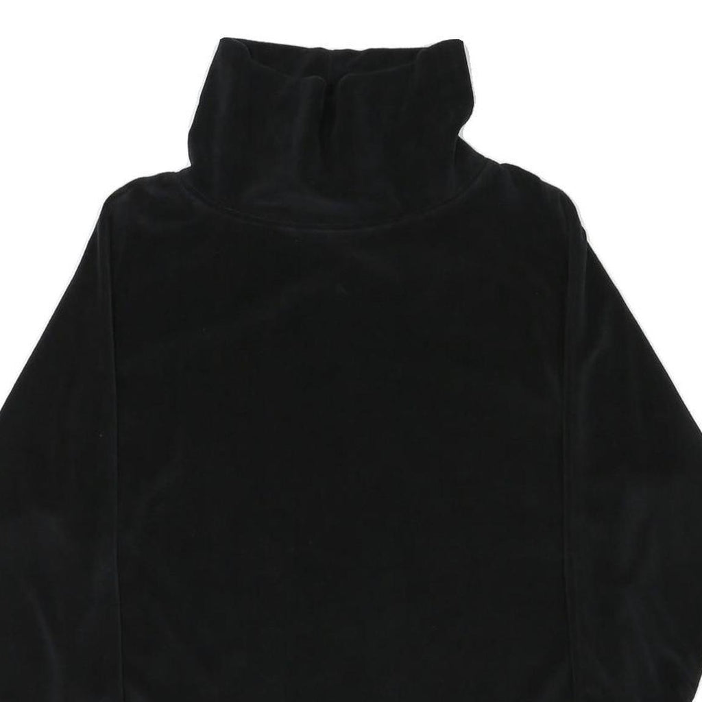 GANTOS Womens Black Sweatshirt Roll Neck M Comfortable Fit Luxe Polyester Blend