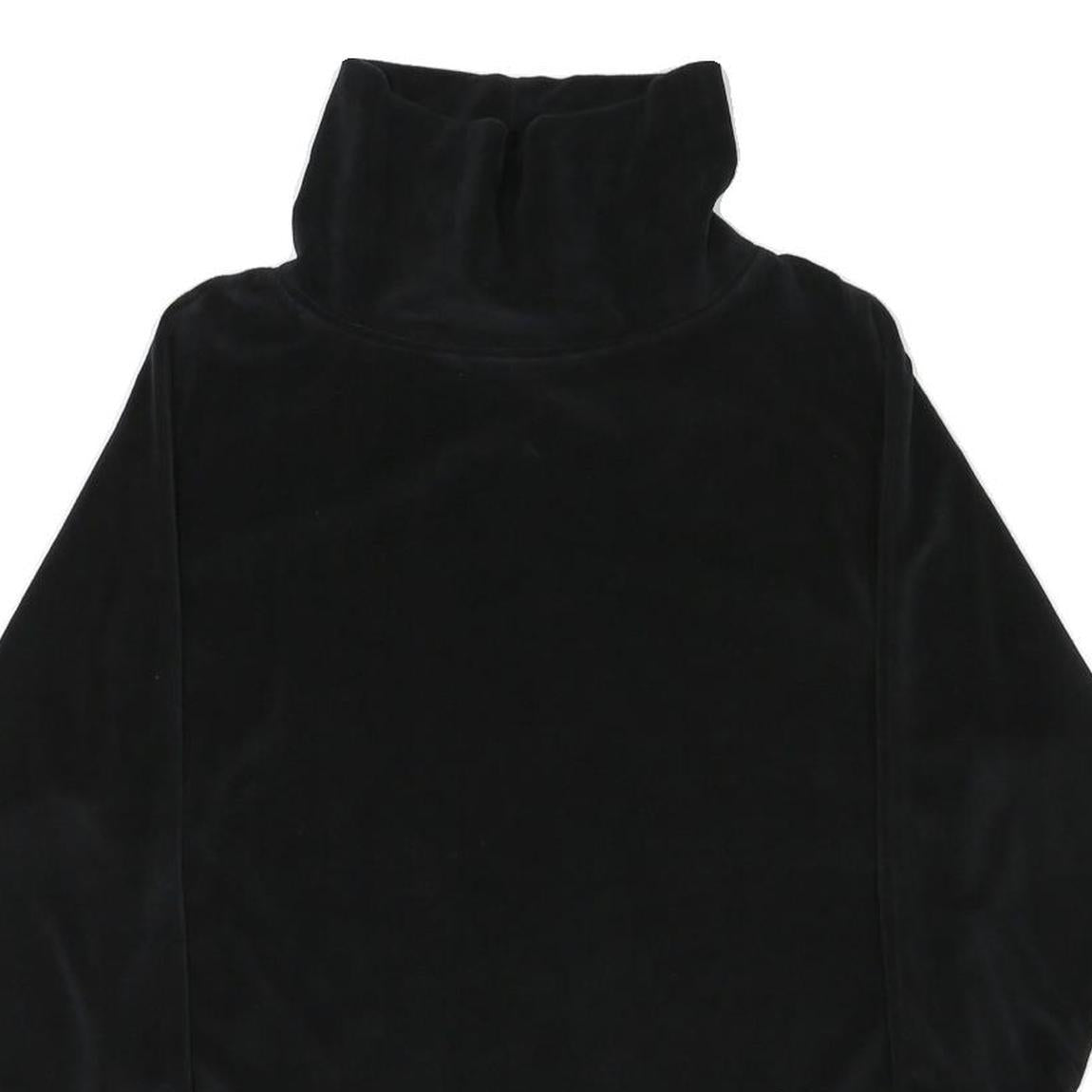 GANTOS Womens Black Sweatshirt Roll Neck M Comfortable Fit Luxe Polyester Blend