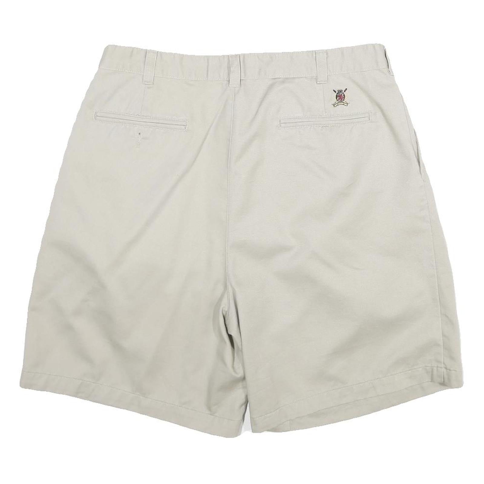 TOMMY HILFIGER Mens Shorts Beige Casual Plain XL W34 Classic Cotton Blend