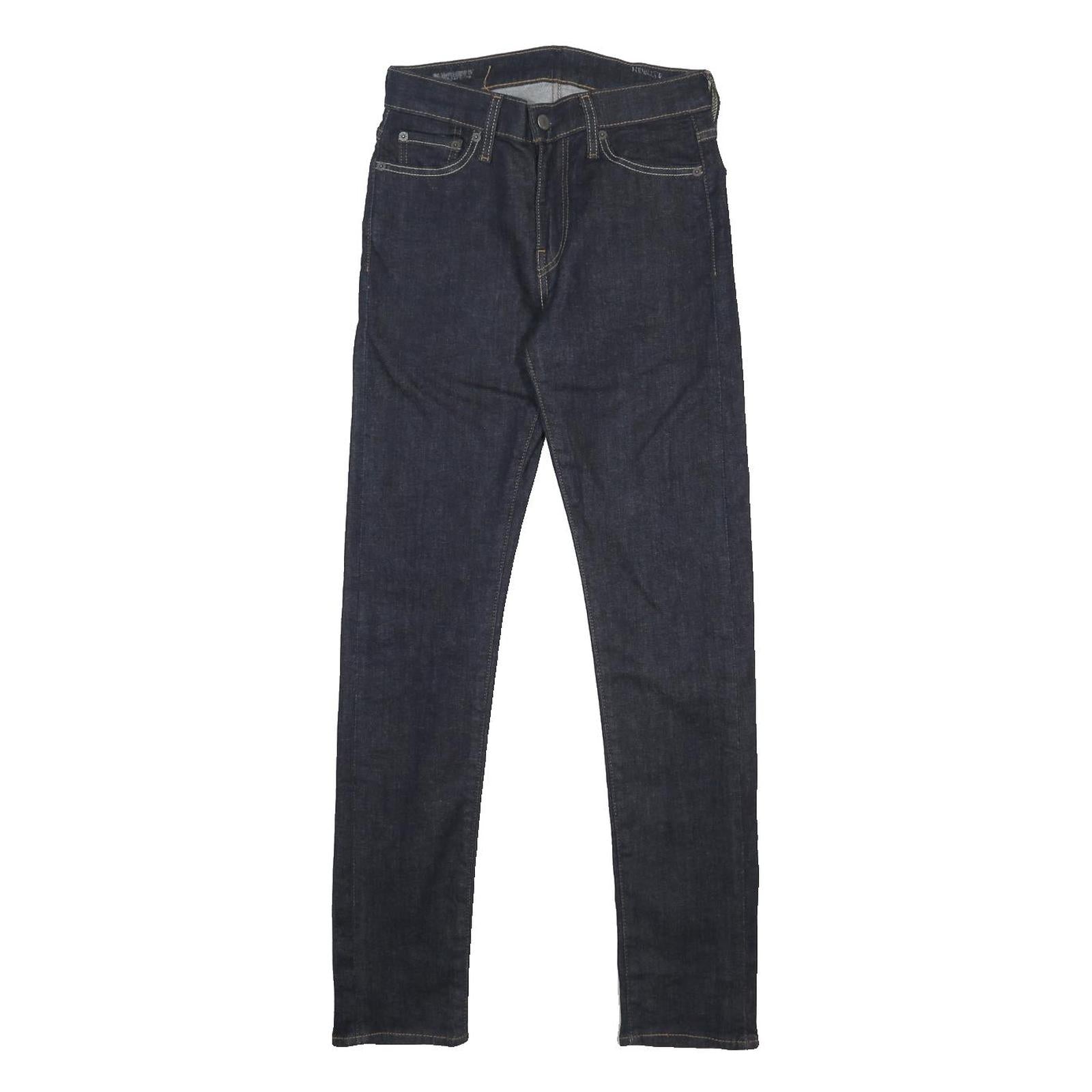 LEVI'S 510 Mens Jeans Blue Slim Skinny Denim Raw W27 L32 Zip Cotton Blend